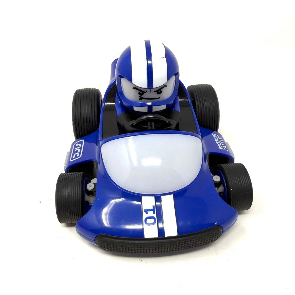Sharper Image Motor Battles Remote Control Light-Up Cars Orange Blue Set 1017802